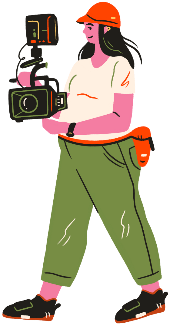 Woman with camera